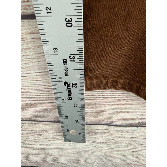 Kut from the Kloth Karen Baby Bootcut Corduroy Jeans Womens 12 Brown - Picture 8 of 9